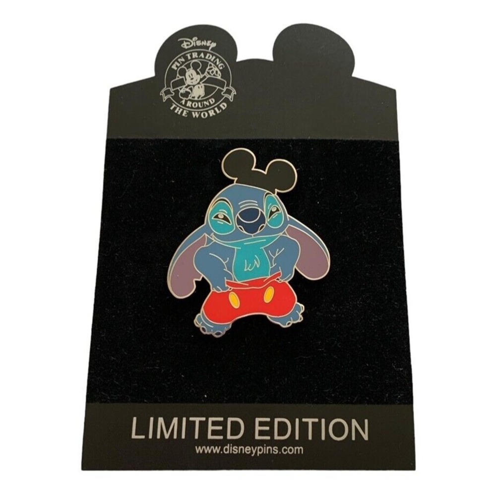 Disney Shopping STITCH as MICKEY MOUSE LE100 Pin LILO & STITCH Halloween